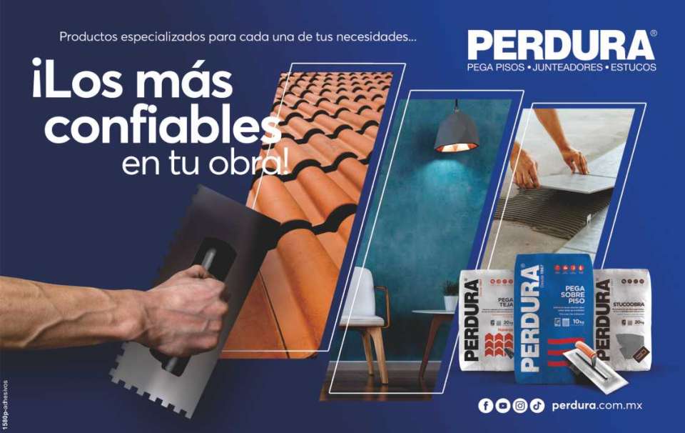Adhesives from Jalisco / Perdura. The best glue floors, joins, sticks porcelain and stuccos.