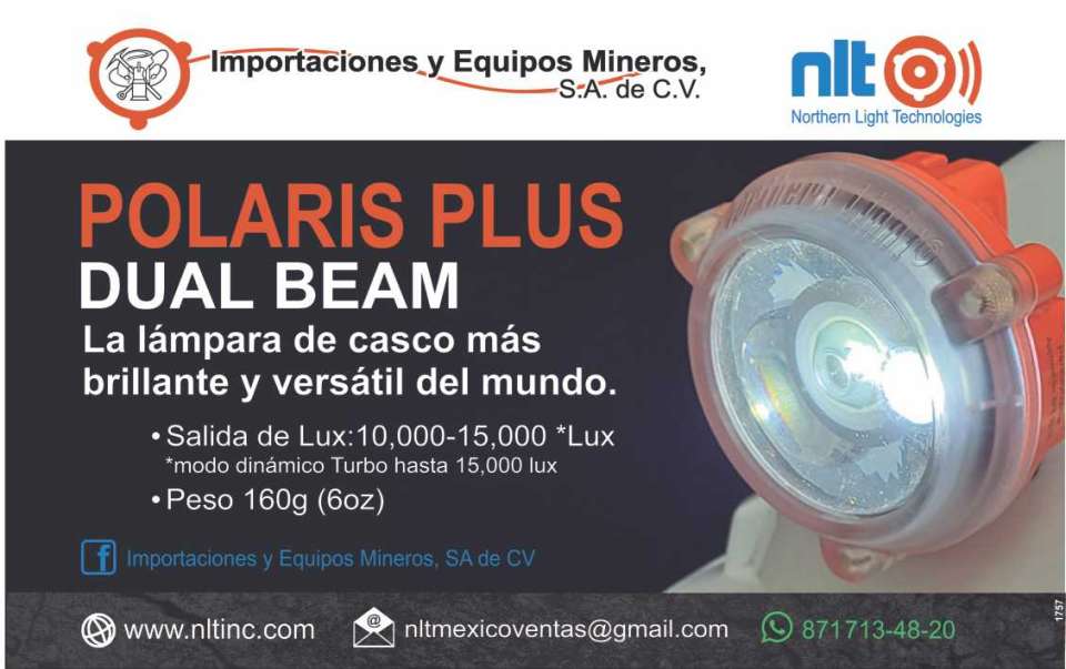Lamparas de Casco NLT, Soluciones de Iluminacion, Lamparas Mineras.
