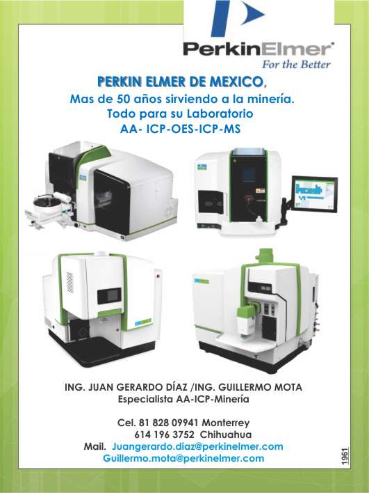Perkin Elmer Mexico. Always present in mining with ultrasonic instruments, spectroscopes, quality control laboratory, has everything for your laboratory.