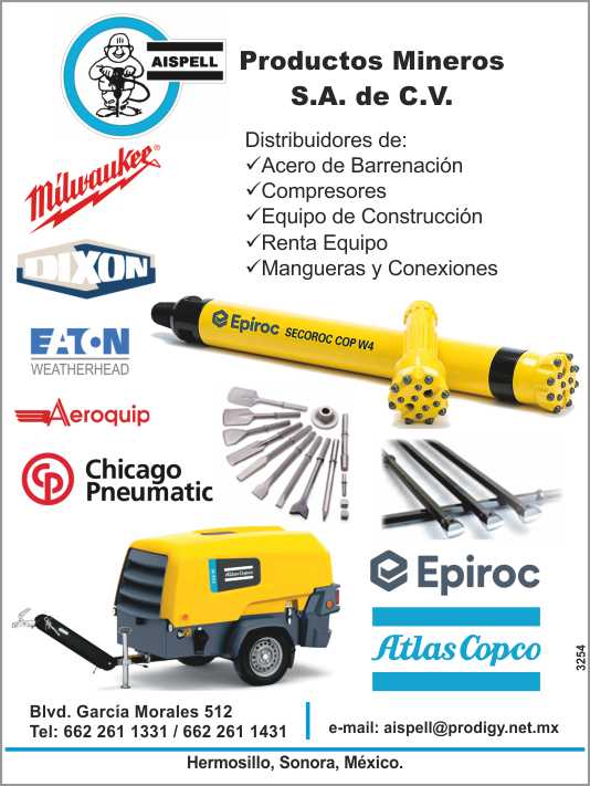 Distributors of: * Compressors * Construction team * Drilling Steel * Hoses * Connections * Pneumatic Equipment Rental