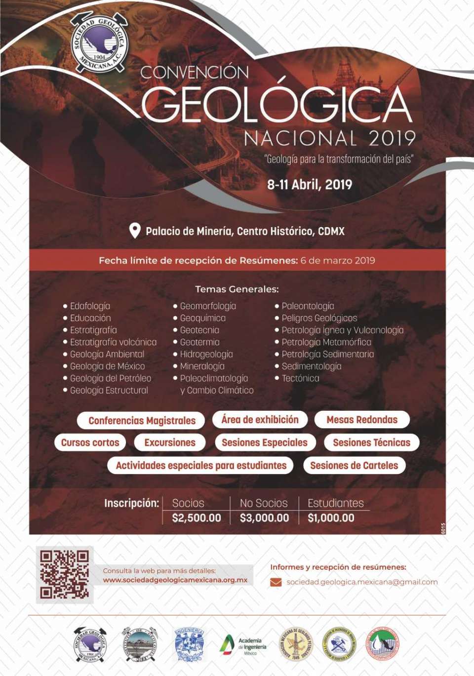 Del 8 al 11 de Abril 2019 en el Palacio de Mineria del Centro Historico, CDMX
