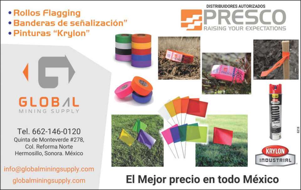 Flagging Rolls, Presco, Sign Flags, Krylon Paints, the best price in all of Mexico