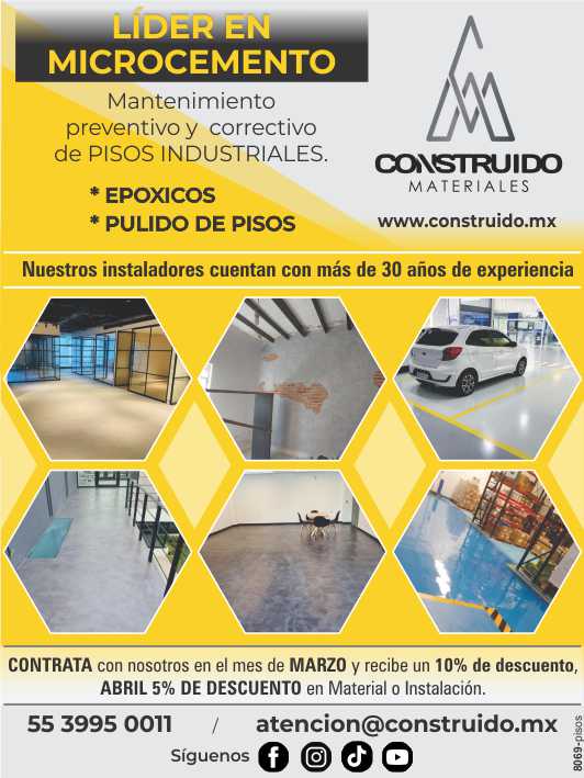 Leader in Microcement. Preventive and corrective maintenance of Industrial Floors. Our installers have more than 30 years of experience.