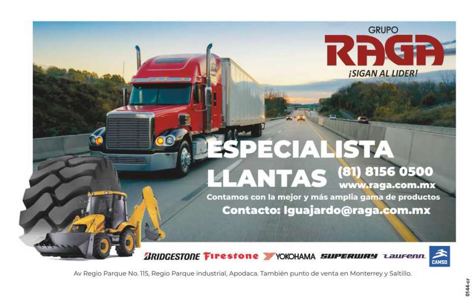 Specialists in agricultural tires, industrial, earthmoving, mining and tractor trucks. Bridgestone, Titan, Firestone, Goodyear, Camoplast-Solideal, Rodaco. Raga Group