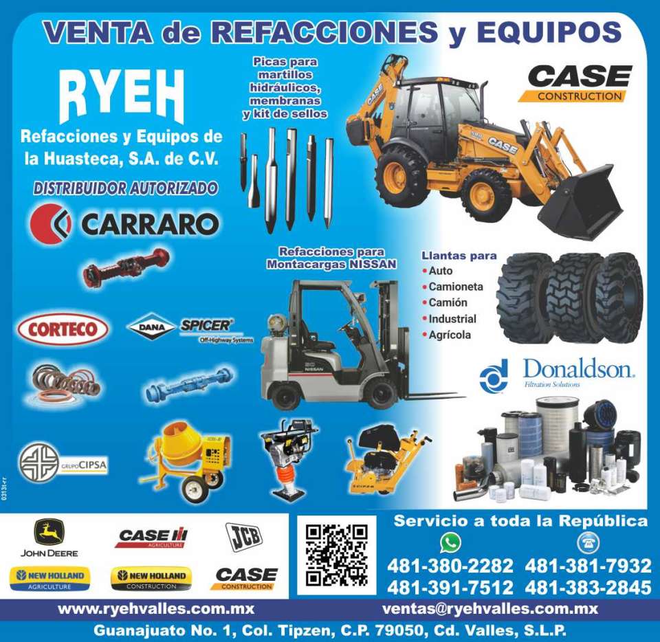 Sale of spare parts and equipment, pikes for hydraulic hammers, membranes and seals kit, tires