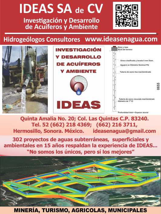 Hydrogeological studies. Geophysical studies. Environmental Hydrogeology. Development and Control of Aquifers. Geological risk studies. Supervision and construction of wells. Courses and Training.