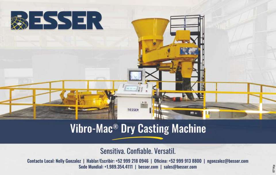 Besser - Vibro-Mac Dry Casting Machine. Sensitive. Trustworthy. Versatile.