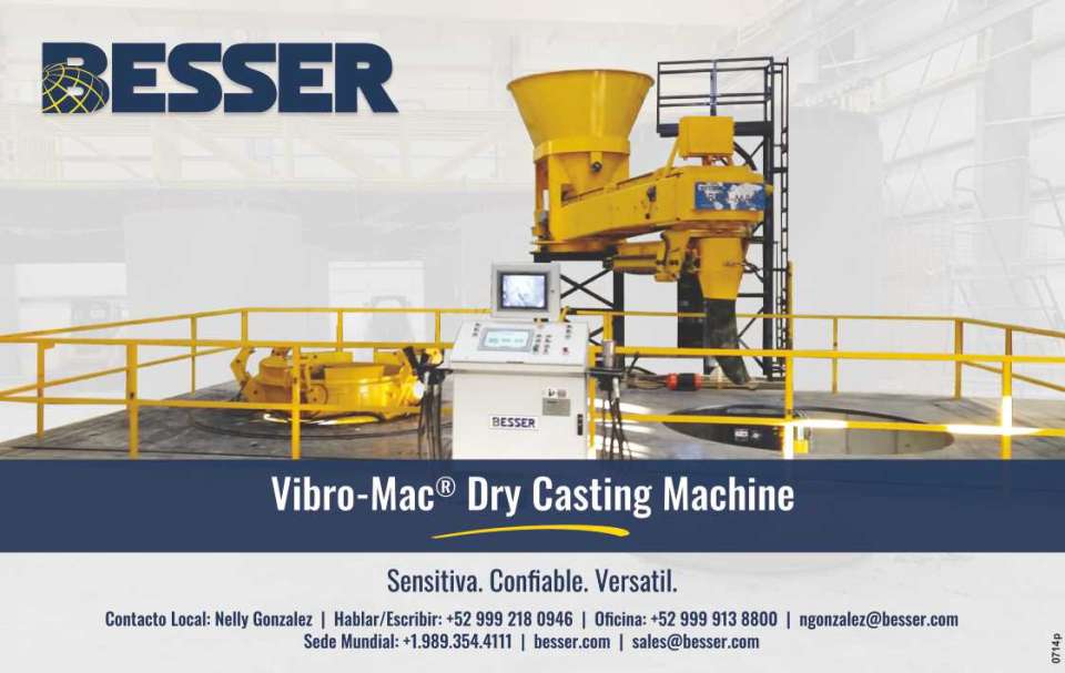 Besser - Vibro-Mac Dry Casting Machine. Sensitiva. Confiable. Versatil. Besser - Vibro-Mac Dry Casting Machine. Sensitiva. Confiable. Versatil.