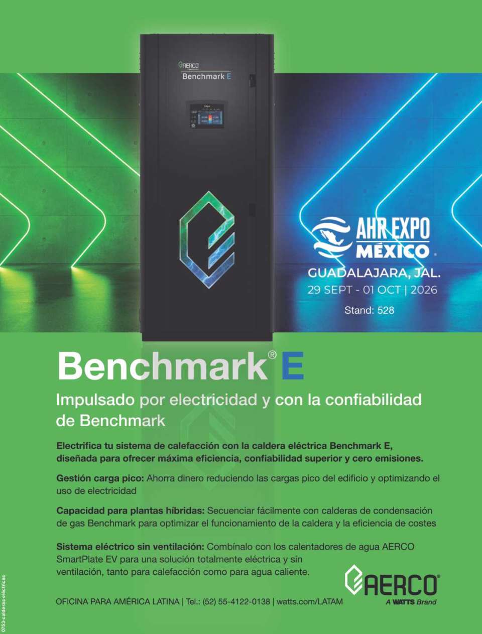 Electrifica tu sistema de calefaccion con la caldera electrica Benchmark E, diseñada para ofrecer maxima eficiencia, confiabilidad superior y cero emisiones.