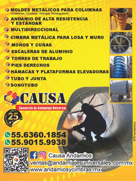 High resistance scaffolding, Standard Scaffolding, 360º Multidirectional, Plate molds, Bows and Wedges, Tube and Joint, Right feet, Sonotube, Metal falsework, Hammocks, Lifting platforms. High resistance scaffolding, Standard Scaffolding, 360º Multidirectional, Plate molds, Bows and Wedges, Tube and Joint, Right feet, Sonotube, Metal falsework, Hammocks, Lifting platforms.
