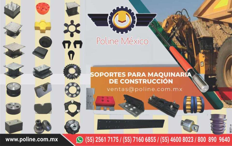 Manufacturers of industrial parts in elastomers, supports, heels and rubber couplings for heavy and light machinery