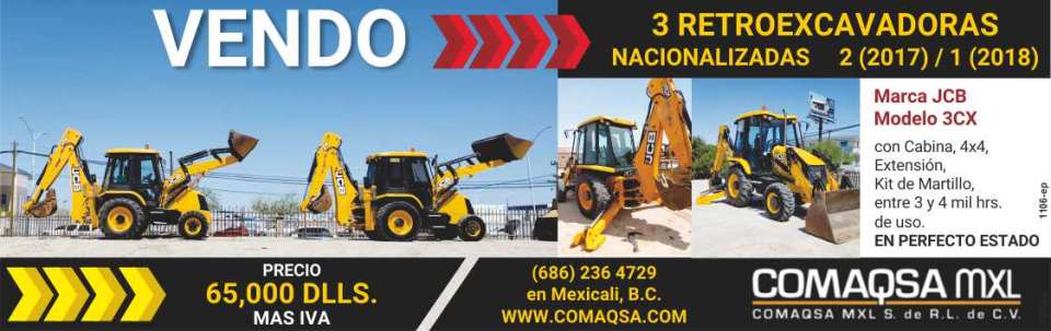 Buy and sell. logistics of machinery and spare parts. I am selling 3 nationalized JCB backhoe loaders.