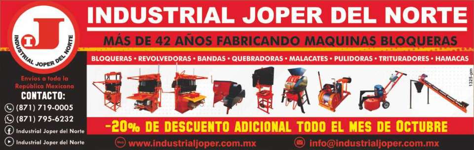 Experts in the construction sector, more than 42 years manufacturing block machines Experts in the construction sector, more than 42 years manufacturing block machines