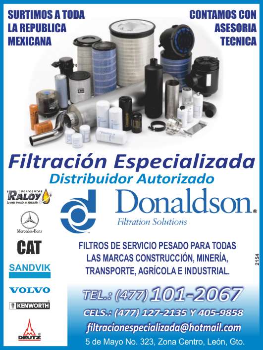 Heavy duty filters for all brands, construction, mining, transportation, agricultural and industrial, we have technical advice