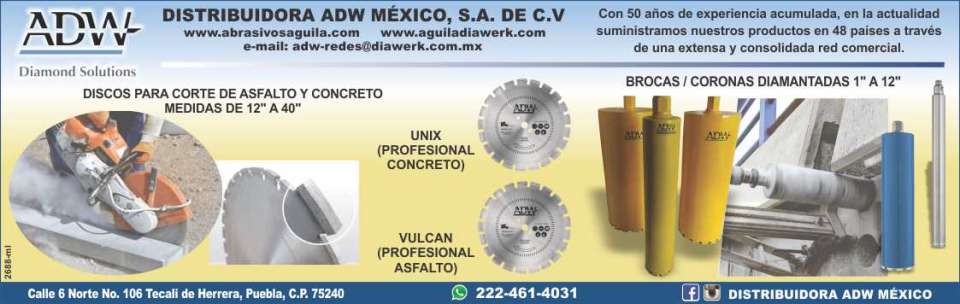 Sale of discs for cutting asphalt and concrete, bits, threads and diamond crowns