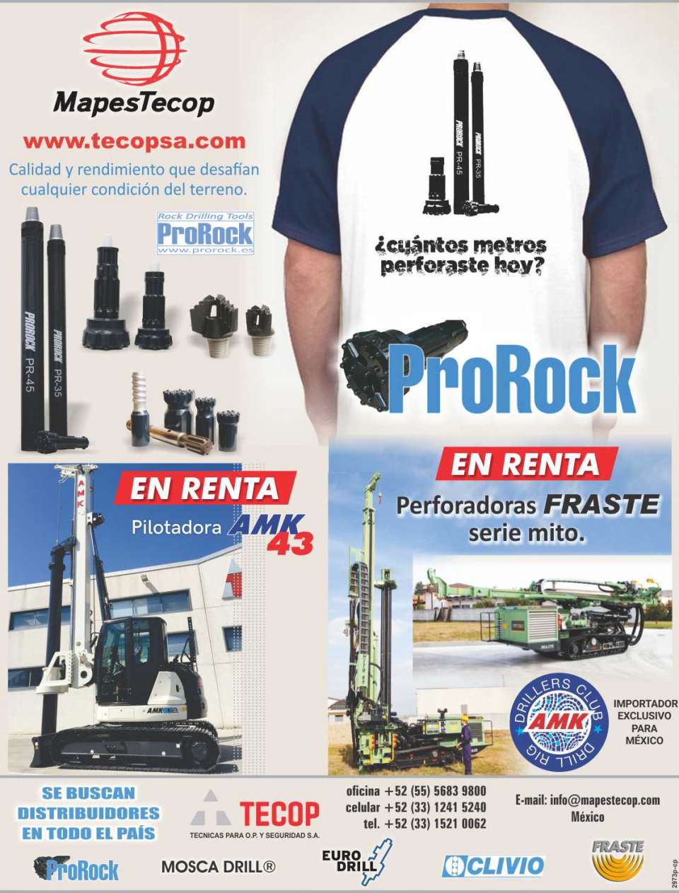 PERFORADORAS FRASTE SERIE MITO, PILOTERA AMK. MARTILLOS HIDRAULICOS A PERCUSION Y ROTACION MARCA EURODRILL. PERFORADORA NEUMATICA O HIDRAULICA LIGERA MARCA MOSCA DRILL. PILOTEADORAS MARCA AMK PERFORADORAS FRASTE SERIE MITO, PILOTERA AMK. MARTILLOS HIDRAULICOS A PERCUSION Y ROTACION MARCA EURODRILL. PERFORADORA NEUMATICA O HIDRAULICA LIGERA MARCA MOSCA DRILL. PILOTEADORAS MARCA AMK