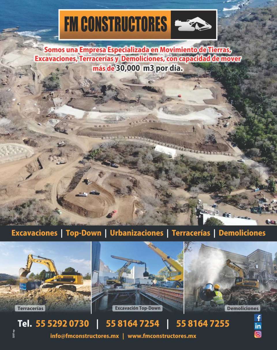 Excavation of Large Volumes. Specialists in excavations, terraces, demolitions, urbanizations. Open Pit Excavation, Top- Down Excavation