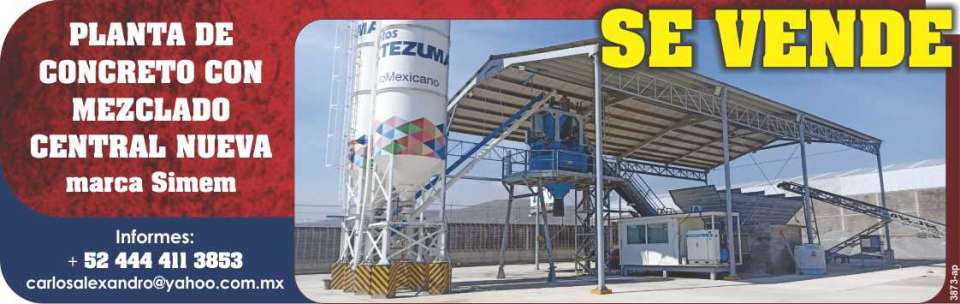 FOR SALE! NEW SIMEM Central Mixing Plant. Request more information.