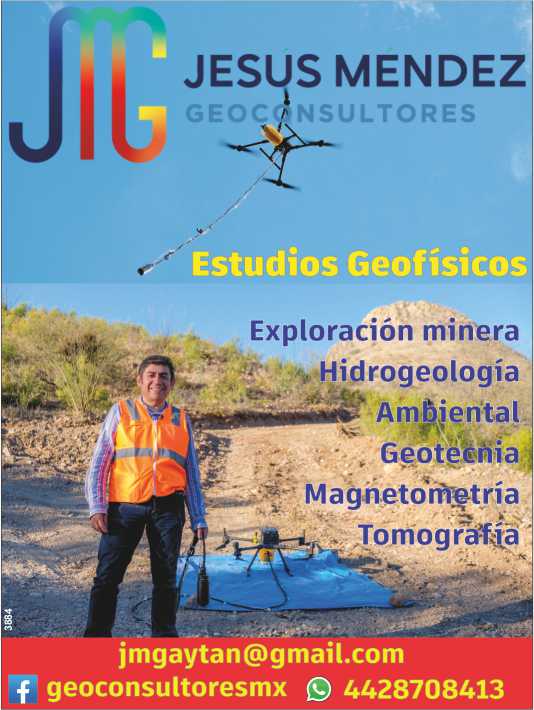 *Geophysical studies. *Mining exploration. *Hydrogeology. *Environmental. *Geotechnics. * Magnetometry. *Tomography.