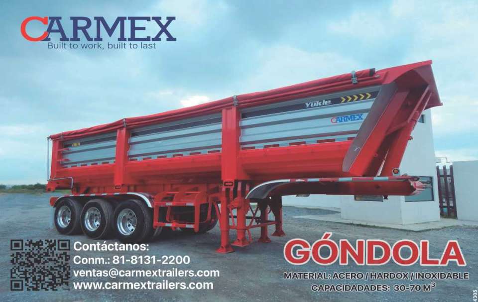 Gondola de Volteo. Material: Acero- Hardox-Inoxidable. Capacidades: 30-70m3. Gondola de Volteo. Material: Acero- Hardox-Inoxidable. Capacidades: 30-70m3.