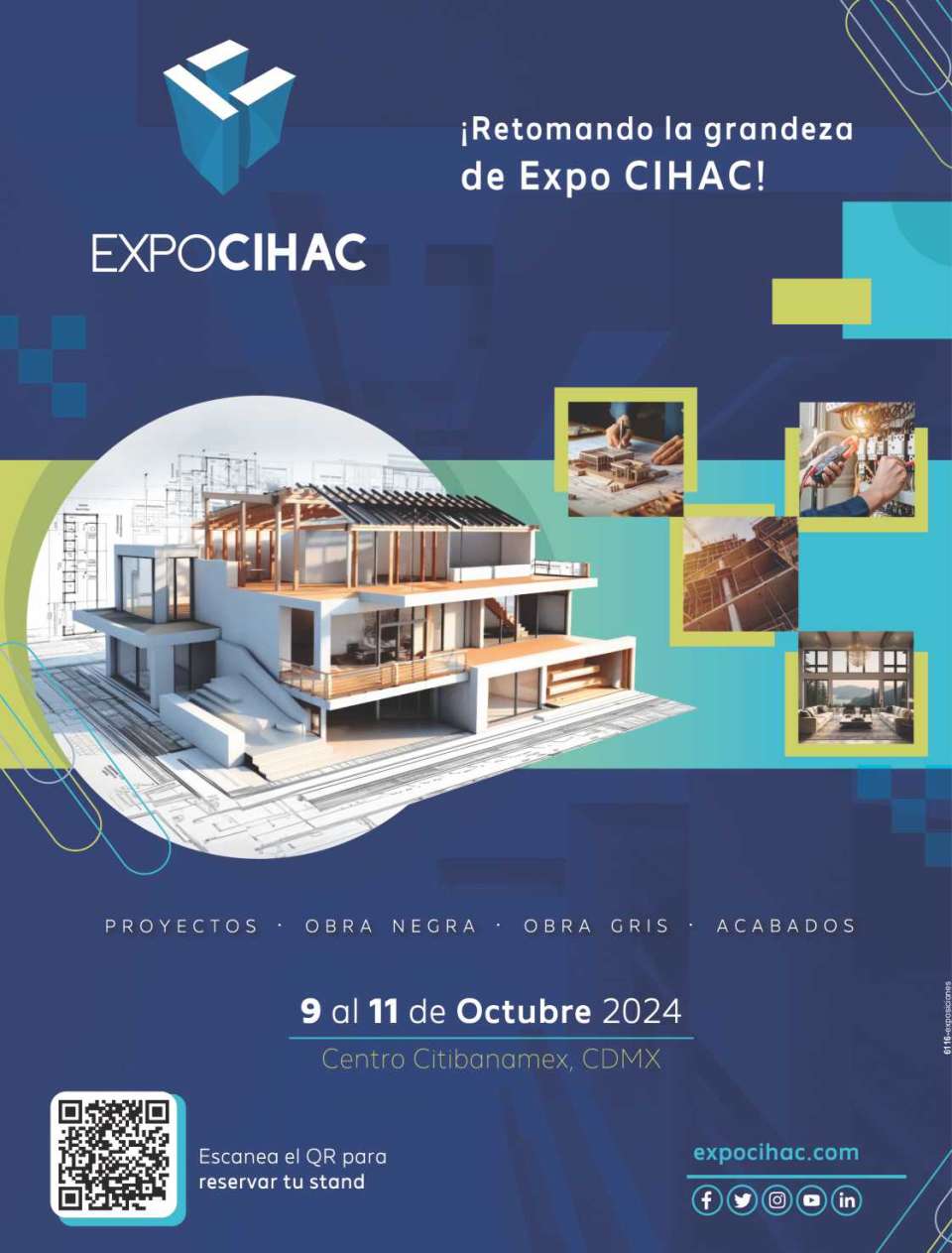 CIHAC Expo, from October 9 to 11, 2024 at Centro CitiBanamex, Mexico City.
