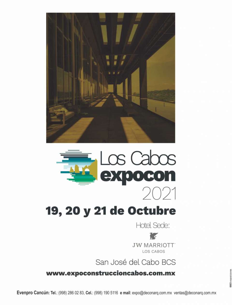 Los Cabos Construction trade show from October 19 to 21, 2021 at San Jose del Cabo.