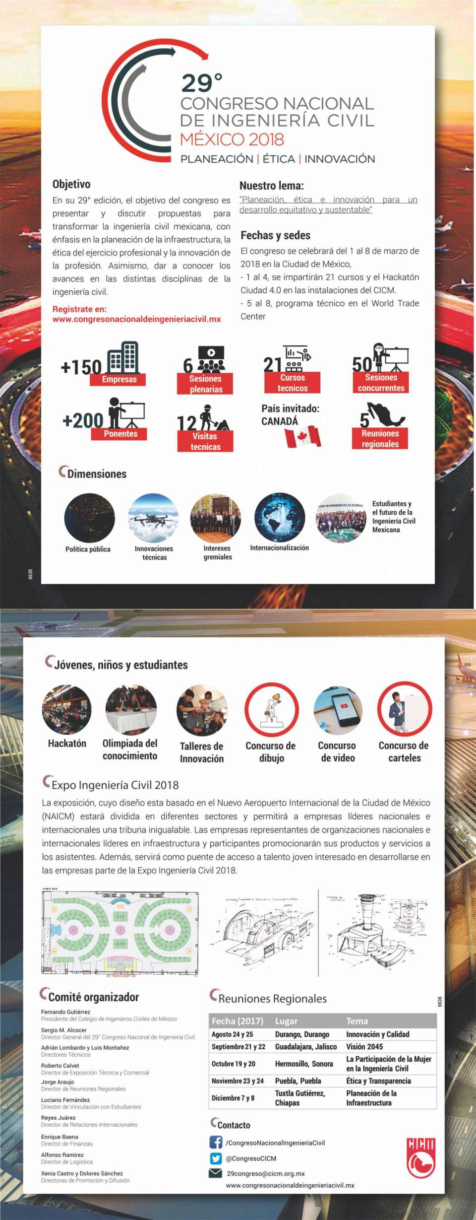 9 Congreso Nacional de Ingenieria Civil a celebrarse en Ciudad de Mexico del 1 al 8 de Marzo 2018 en el CICM y en WTC-CDMX 9 Congreso Nacional de Ingenieria Civil a celebrarse en Ciudad de Mexico del 1 al 8 de Marzo 2018 en el CICM y en WTC-CDMX