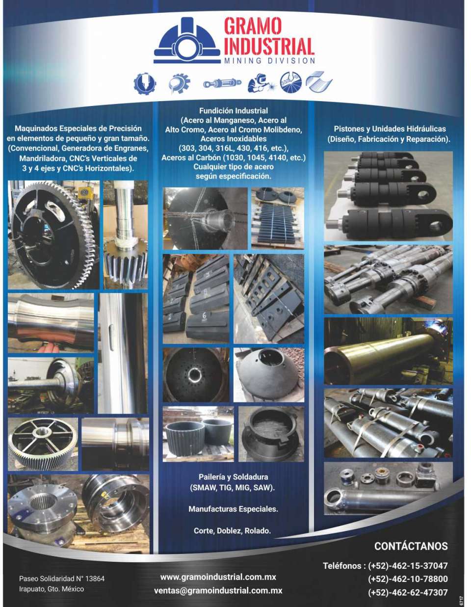 Mechanical Equipment (Specialists in Manufacturing), Electromechanical and Integral Services, Metal Mechanics. Industrial Machining (Design and Construction), Cutting, Bending, Rolling