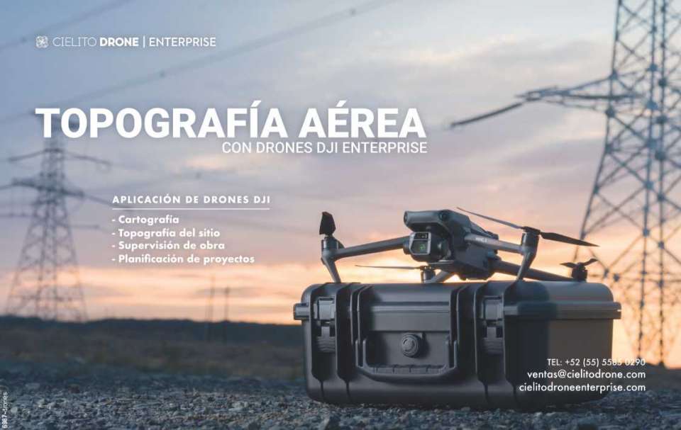 Drones para la Construccion, Aplicacion de Drones DJI para Cartografia, para Topografia del Sitio, para Supervision de Obra, para Planificacion de Proyectos, Fotografia Aerea