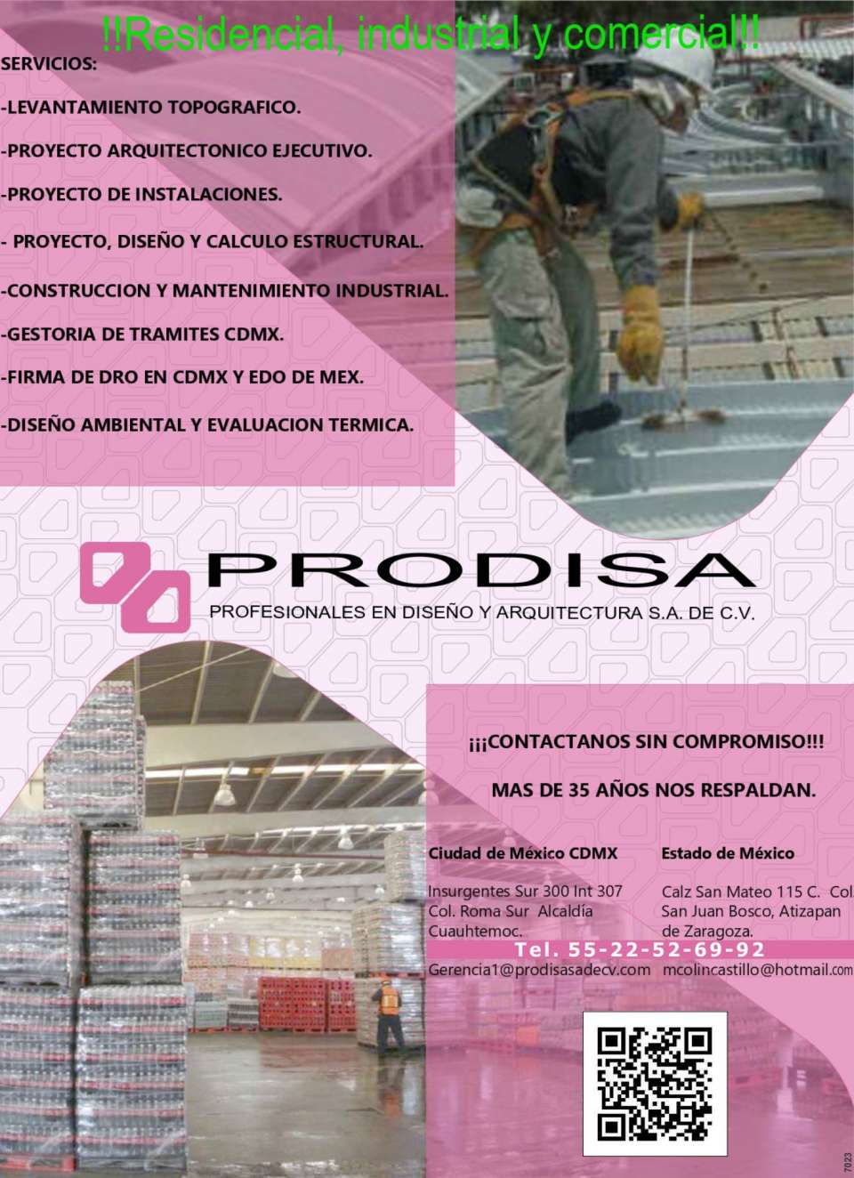 Servicios de Proyecto y Construccion. Levantamiento Topograficos, Proyecto Arquitectonico y de Instalaciones, Diseño y Calculo Estructural, Gestoria de Tramites y Firma DRO en CDMX y Edo.Mex.