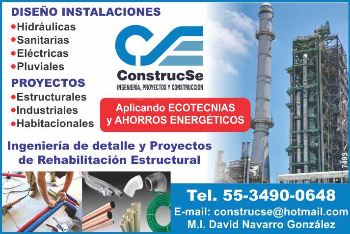DISEÑO INSTALACIONES HIDRAULICAS, SANITARIAS, ELECTRICAS, PLUVIALES, - PROYECTOS ESTRUCTURALES INDUSTRIALES Y HABITACIONALES, INGENIERIA DE DETALLE. PROYECTOS DE REHABILITACION ESTRUCTURAL DISEÑO INSTALACIONES HIDRAULICAS, SANITARIAS, ELECTRICAS, PLUVIALES, - PROYECTOS ESTRUCTURALES INDUSTRIALES Y HABITACIONALES, INGENIERIA DE DETALLE. PROYECTOS DE REHABILITACION ESTRUCTURAL