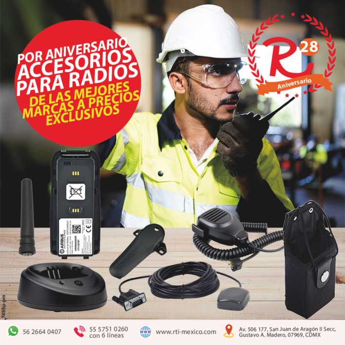 Por ANIVERSARIO ACCESORIOS PARA RADIOS de las mejores marcas a Precios Exclusivos. Radio Comunicadores para todas las necesidades.
