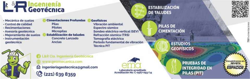 Ingenieria geotecnica, expertos en cimentaciones profundas, estabilizacion de taludes, mecanica de suelos, control de calidad de obra, recimentaciones, asesoria geotecnica y desarrollo de proyectos Ingenieria geotecnica, expertos en cimentaciones profundas, estabilizacion de taludes, mecanica de suelos, control de calidad de obra, recimentaciones, asesoria geotecnica y desarrollo de proyectos
