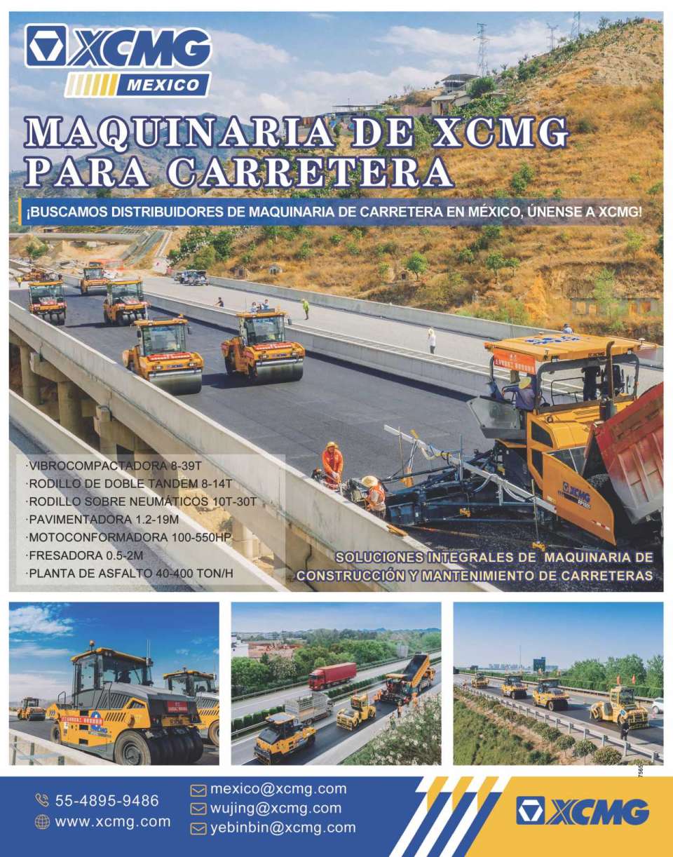 Buscamos Distribuidores de Maquinaria para Carretera en Mexico. Soluciones Integrales de Maquinaria de Construccion y Mantenimiento de Carreteras.
