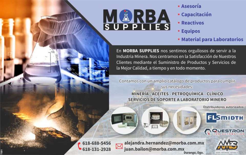 Supply of products and services for mining laboratories, sample preparation machinery, oil distributor