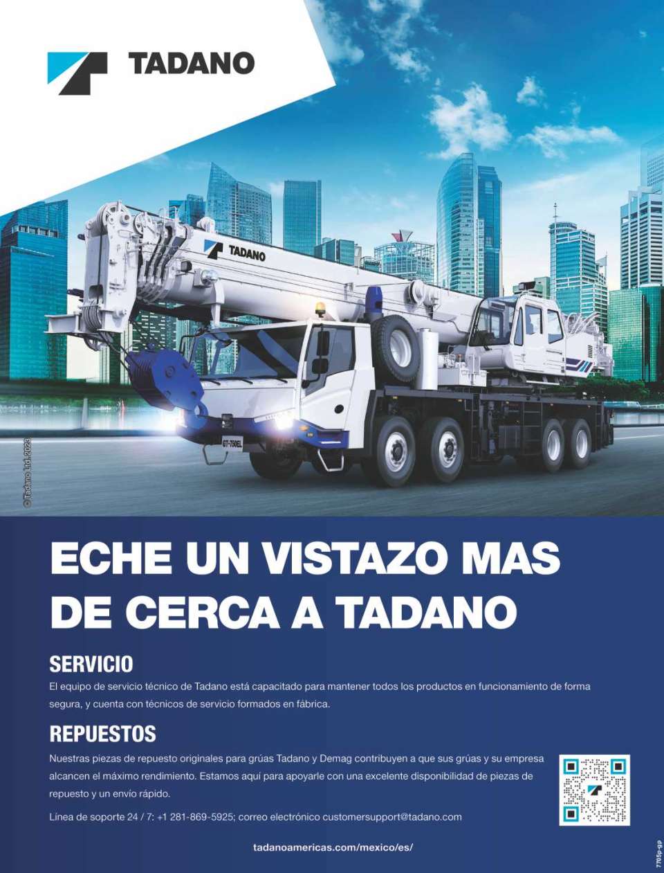 Gruas Hidraulicas y de pluma telescopicas montadas sobre orugas o neumaticos. Cap. 35 ton. a 156 ton. Excelente servicio y disponibilidad de piezas de repuesto con envio rapido. Linea de soporte 24/7 Gruas Hidraulicas y de pluma telescopicas montadas sobre orugas o neumaticos. Cap. 35 ton. a 156 ton. Excelente servicio y disponibilidad de piezas de repuesto con envio rapido. Linea de soporte 24/7