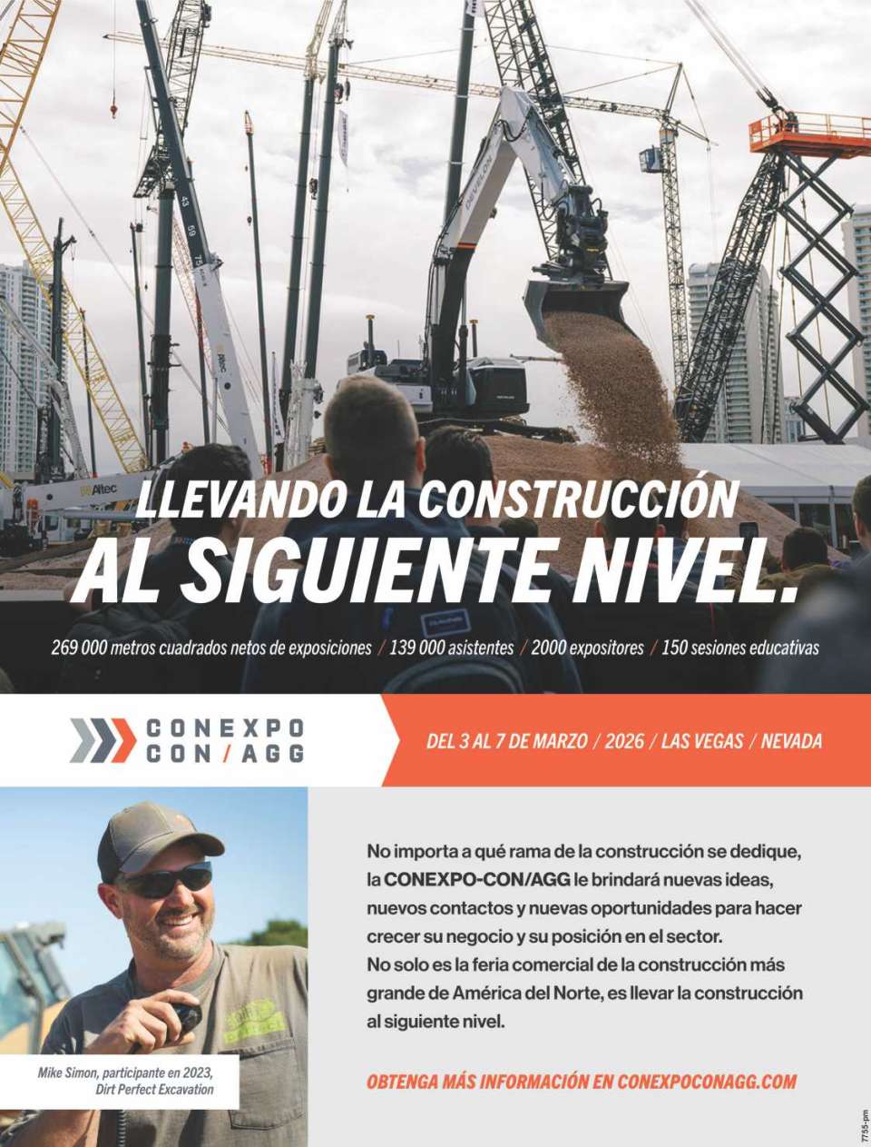 CONEXPO-CON/AGG 2026. La Mayor Feria de la Construccion en America del Norte, del 3 al 7 de Marzo 2026 en Las Vegas, Nevada CONEXPO-CON/AGG 2026. La Mayor Feria de la Construccion en America del Norte, del 3 al 7 de Marzo 2026 en Las Vegas, Nevada