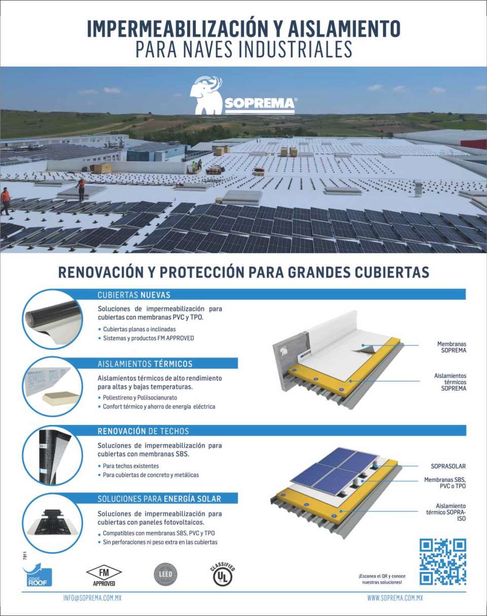 Waterproofing and insulation for industrial buildings. Renovation and Protection for large roofs: New Covers Thermal insulation Roof Renovation Solutions for Solar Energy
