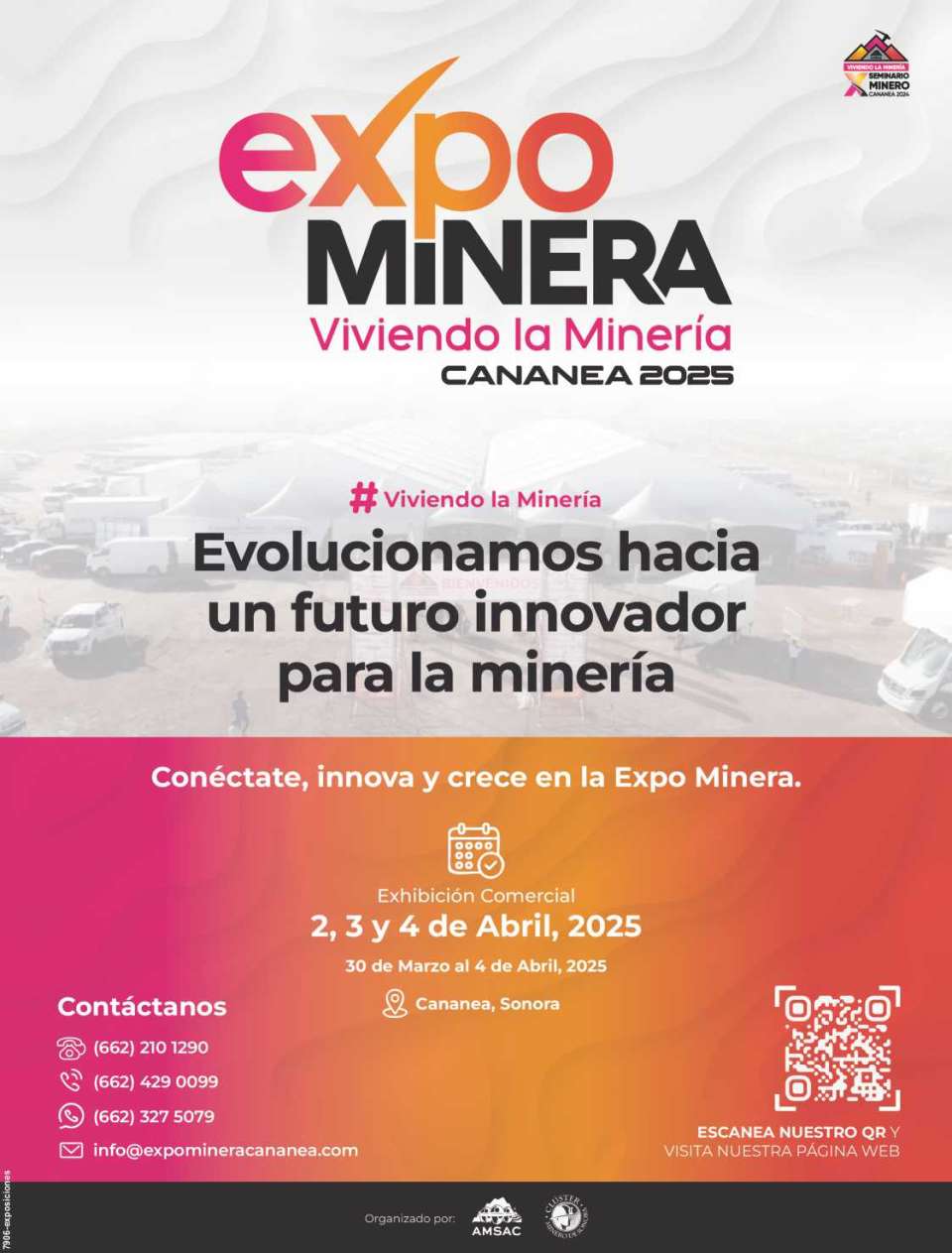 10th Mining Seminar in CANANEA, Sonora, at Parque Tamosura, from April 24-26, 2024.