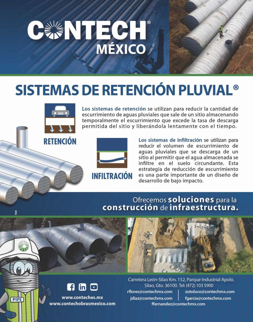 Rainwater Retention System, Hel-Cor Contech, corrugated metal pipes for drains, storm sewers, small bridges, stormwater retention, etc.