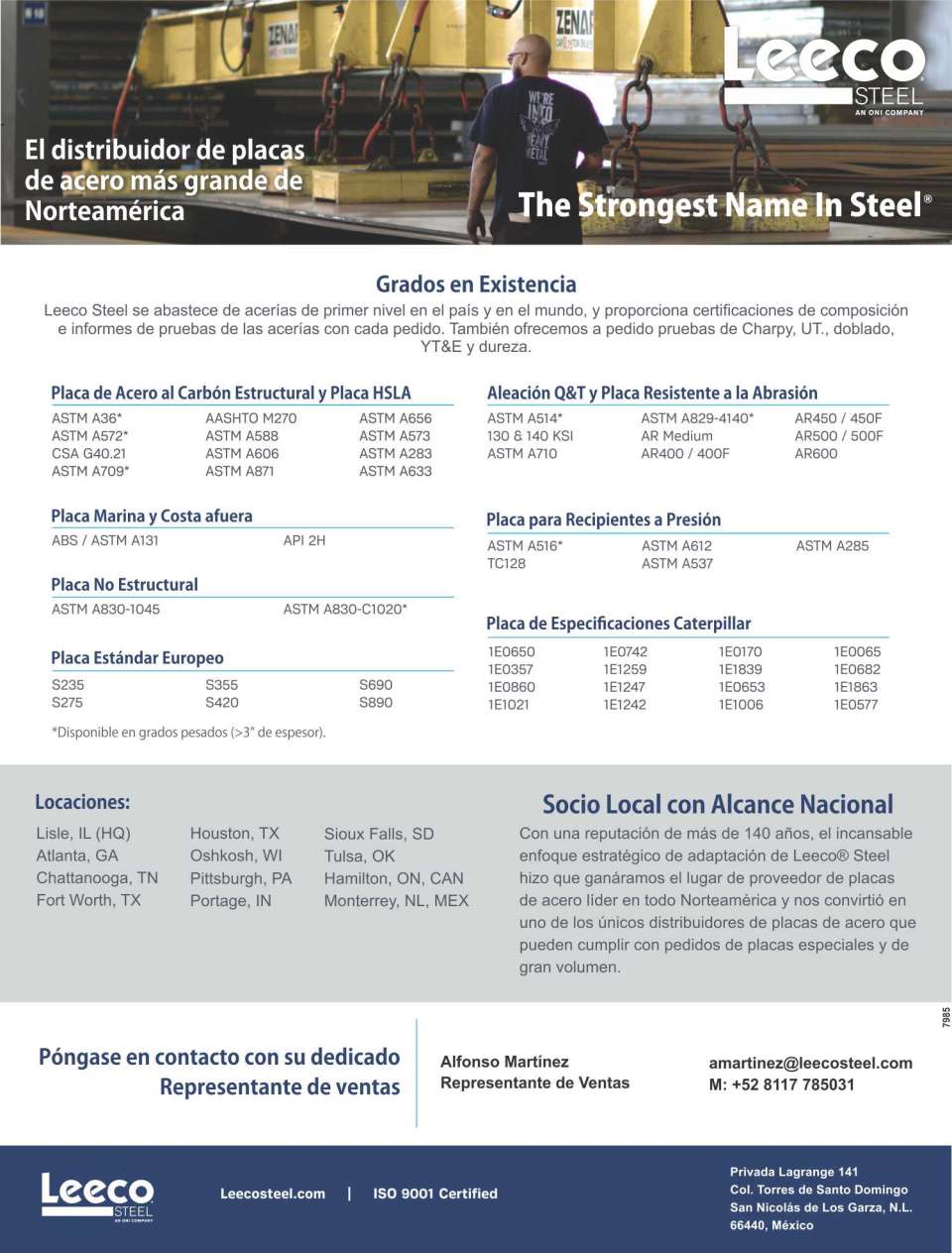 Special and High Resistance Steel Plates, Special Steels. The largest steel plate distributor in North America.