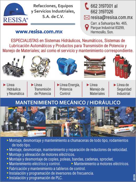 Especialistas en sistemas hidraulicos, neumaticos, sistemas de lubricacion automaticos y productos para transmision de potencia y manejo de materiales