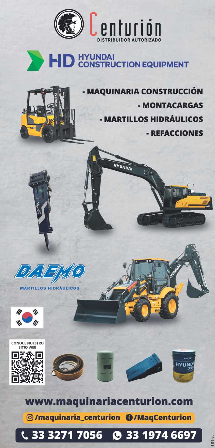 Maquinaria para Construccion, Montacargas, Martillos Hidraulicos, Refacciones.