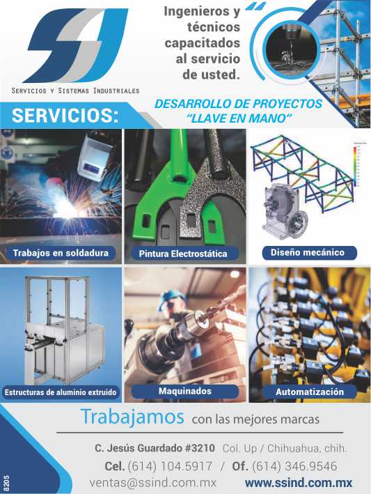 Engineers and technicians trained at your service, welding work, electrostatic painting, mechanical design, extruded aluminum structures, machining, automation Engineers and technicians trained at your service, welding work, electrostatic painting, mechanical design, extruded aluminum structures, machining, automation