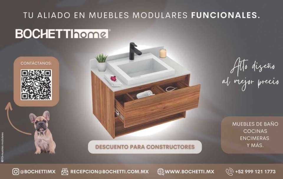 Bochetti Home functional modular furniture. Bathroom furniture, kitchens, countertops and more... Discount for Builders.