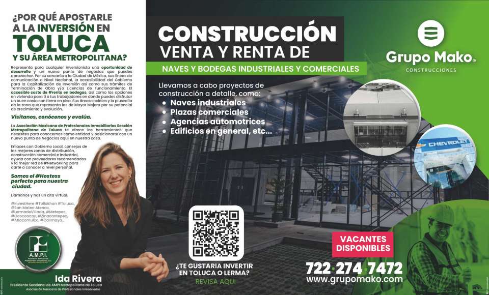 Construction, sale and rental of industrial and commercial warehouses and warehouses.We carry out detailed construction projects, shopping plazas, automotive agencies, warehouses, buildings in general