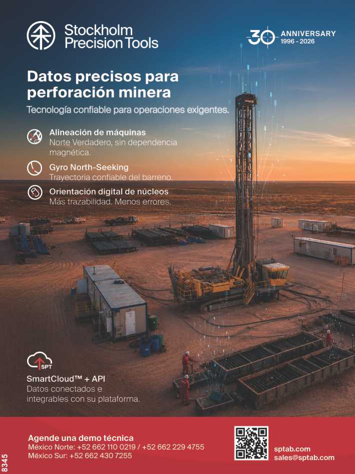 Stockholm Precision Tools. Datos precisos para perforacion minera, Tecnologia confiable para operaciones exigentes. Alineacion de Maquinas, Gyro North-Seeking, Orientacion Digital de Nucleos.