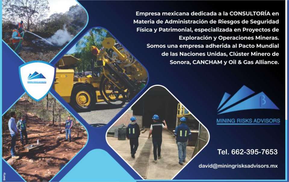 Consultoria en materia de administracion de riesgos de seguridad fisica y patrimonial, especializada en proyectos de exploracion y operacion minera