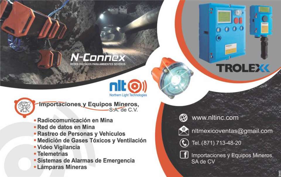 *Radiocomunicacion en Mina *Red de datos en Mina *Rastreo de Personas y Vehiculos *Medicion de gases Toxicos y Ventilacion *Video Vigilancia *Telemetrias *Lamparas Mineras *Sistemas de alarmas