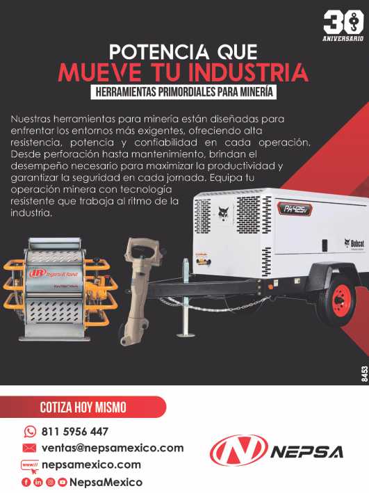 Nuestras Herramientas estan diseñadas para enfrentar los entornos mas exigentes, ofreciendo alta resistencia, ptencia y confiabilidad en cada operacion. Potencia que mueve tu Industria.